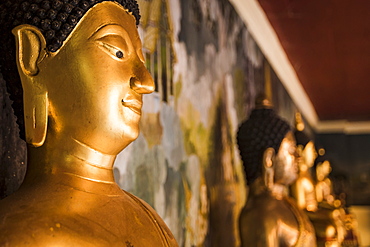 Buddha statues at Wat Phrathat Doi Suthep, Chiang Mai, Thailand, Southeast Asia, Asia