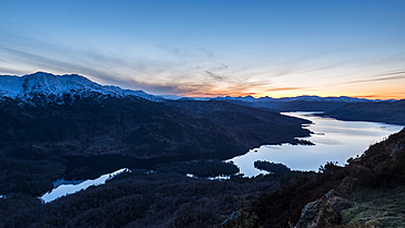 Ben A'an, one of the most popular of Scotland's smaller hills with stunning views over Loch Katrine, The Trossachs, Scotland, United Kingdom, Europe