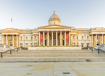 National Gallery, Trafalgar Square, London, England, United Kingdom, Europe