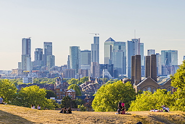 Canary Wharf Cityscape, Greenwich, London, England, United Kingdom, Europe