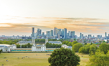 Canary Wharf Cityscape, Greenwich, London, England, United Kingdom, Europe