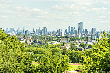 The view from Primrose Hill, London, England, United Kingdom, Europe