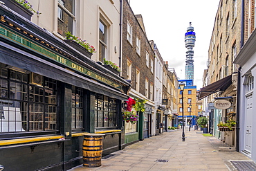 A view of the Post Office Tower in Marylebone, London, England, United Kingdom, Europe