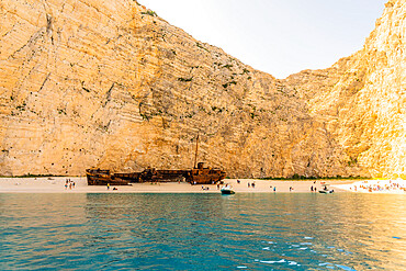 Navagio Beach (Shipwreck Beach), Zakynthos island, Greek Islands, Greece, Europe