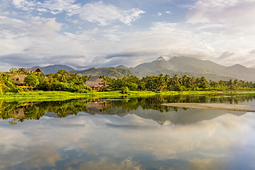 A view from Los Naranjos (Los Angeles) beach towards the Piedras River in Santa Marta, Colombia, South America