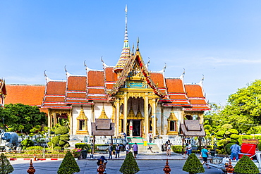 Wat Chalong Temple in Phuket, Thailand, Southeast Asia, Asia