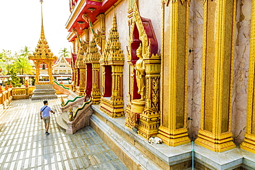 Chedi at Wat Chalong Temple in Phuket, Thailand, Southeast Asia, Asia