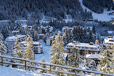 Winter season in Ponte di Legno, Vallecamonica, Brescia province, Lombardy district, Italy, Europe