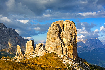 Dolomites, UNESCO World Heritage Site, Cortina d'Ampezzo, Cinque Torri peaks, Belluno province, Veneto, Italy, Europe