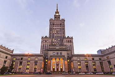 Palace of Culture and Science (Palac Kultury i Nauki), built in the 1950s, Warsaw, Poland, Europe