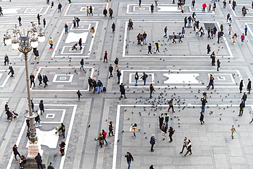 Cathedral Square (Doumo) in Milan seen from the Galleria Vittorio Emanuele II, Milan, Lombardy, Italy, Europe