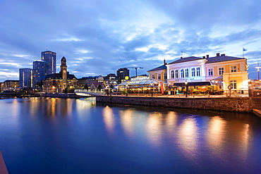 Suellshamnen near the central station and Malmo University, Maritime University, Malmo, Skane, Sweden, Scandinavia, Europe