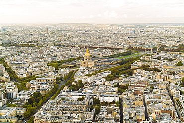 View of Paris from above Montparnasse Tower, Paris, France, Europe