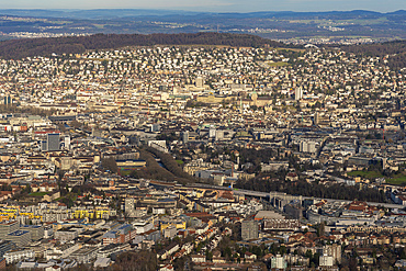 Panoramic city view of Zurich