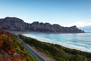 Kogel Bay during blue hour, Cape Town, South Africa, Africa