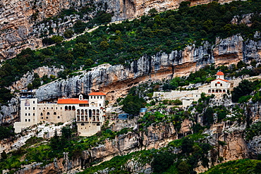 Hamatoura Monastery Deir found on the left side of the mountain and road to Bsharri when coming from Tripoli, Lebanon, Middle East