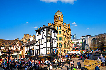 View of Exchange Square, Manchester, England, United Kingdom, Europe