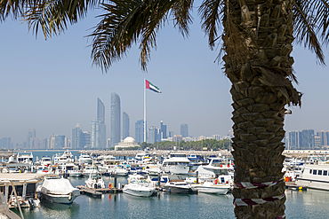 The city skyline and Marina, Abu Dhabi, United Arab Emirates, Middle East