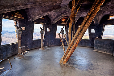 The top floor of the historic Watchtower at Grand Canyon South Rim, UNESCO World Heritage Site, Arizona, United States of America, North America