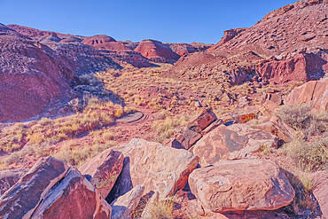 An unnamed canyon that leads to Dead Wash in Petrified Forest National Park Arizona.