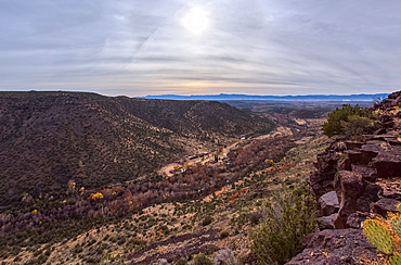 Wet Beaver Creek Canyon viewed from the south end of White Mesa in Coconino National Forest Arizona.