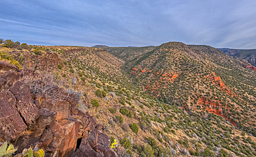 Casner Canyon in Wet Beaver Creek Wilderness within the Coconino National Forest of Arizona. Viewed from the summit of White Mesa.