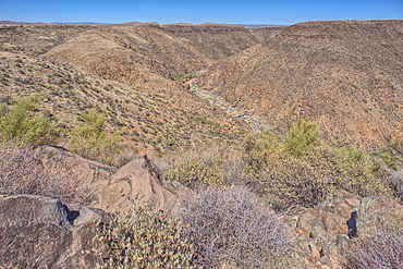 The Agua Fria River Canyon in the Agua Fria National Monument north of Black Canyon City Arizona.