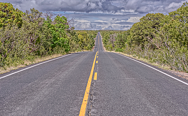 State Route 64 eastbound along Grand Canyon South Rim Arizona.