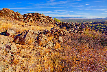 Ancient Indian Ruins near Granite Mountain in the Prescott National Forest, Arizona, United States of America, North America