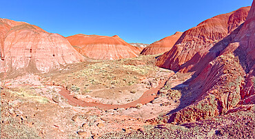 The north hills of Tiponi Valley in Petrified Forest National Park Arizona.