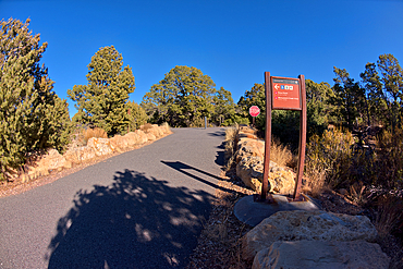 The paved Greenway Trail that runs between Hermits Rest and Pima Point at Grand Canyon, Arizona, United States of America, North America