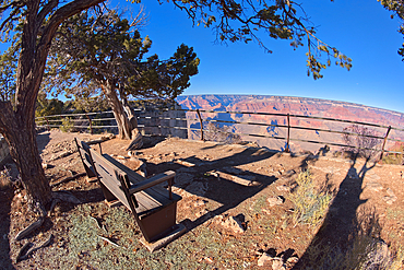 A small overlook east of Pima Point at Grand Canyon off of Hermit Road, Grand Canyon, Arizona, United States of America, North America