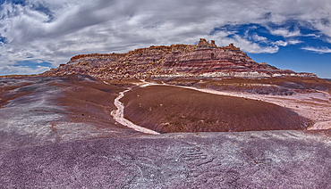 The Billings Gap Overlook on the east side of Blue Mesa in Petrified Forest National Park, Arizona, United States of America, North America