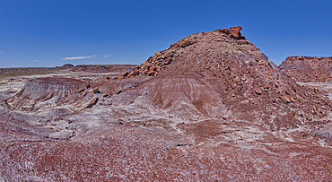 Anvil Hill west of Hamilili Point in Petrified Forest National Park, Arizona, United States of America, North America