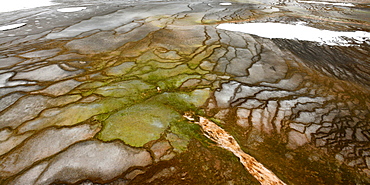 Grand Prismatic Spring and bacterial mats, Midway Geyser Basin, Yellowstone National Park, Teton County, Wyoming, United States of America, North America