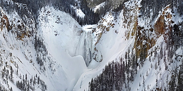 Lower Yellowstone Falls, Yellowstone National Park, Wyoming, United States of America, North America