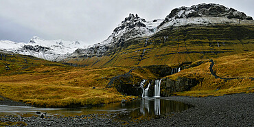 Kirkjufellsfoss waterfall, Iceland, Polar Regions