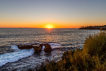 Laguna Beach sunset, California, United States of America, North America