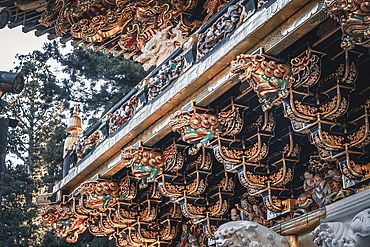 Details of the Toshogu Grand Shrine, UNESCO World Heritage Site, Nikko, Honshu, Japan, Asia