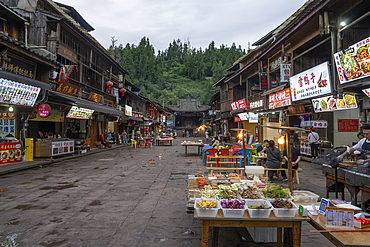The square in the city of Shangli town