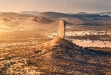 Vingerklip rock formation at sunset, Namibia, Africa