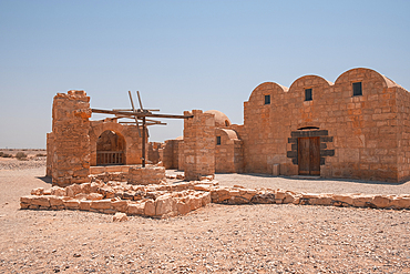 Qusayr Amra desert castle, UNESCO World Heritage Site, Jordan, Middle East