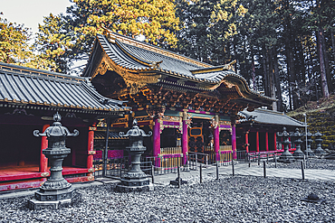 Yashamon Gate in the temple complex of Nikko, UNESCO World Heritage Site, Nikko, Tochigi, Honshu, Japan, Asia