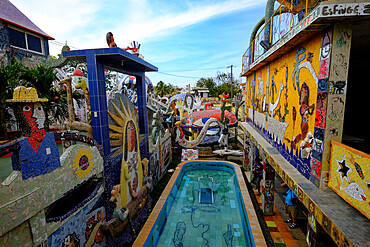 Amazing mosaics form the village of Fusterlandia, Havana, Cuba, West Indies, Central America