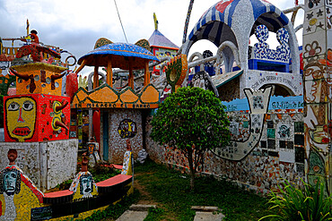 Amazing mosaics form the village of Fusterlandia, Havana, Cuba, West Indies, Central America