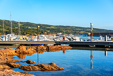 Isola Rossa marina with boats, Sardinia, Italy, Mediterranean, Europe