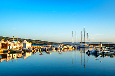 Isola Rossa marina with boats, Sardinia, Italy, Mediterranean, Europe