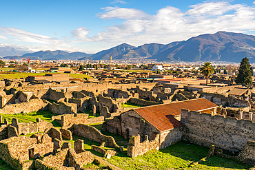 Pompeii, UNESCO World Heritage Site, archaeological site of ancient city destroyed by Mount Vesuvius volcanic eruption, near Naples,Campania, Italy, Europe