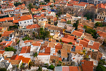 Athens city view full with houses seen from the Acropolis in Greece