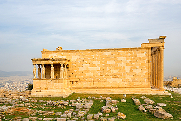 Erechtheion or Temple of Athena Polias in Athens Acropolis in Greece